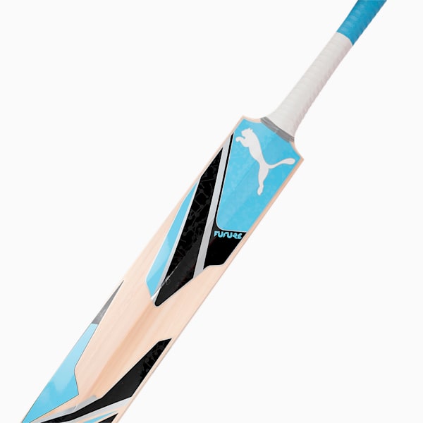 PUMA Future 20.25 Kashmir Willow Cricket Bat, Ethereal Blue-Puma Black, extralarge-IND