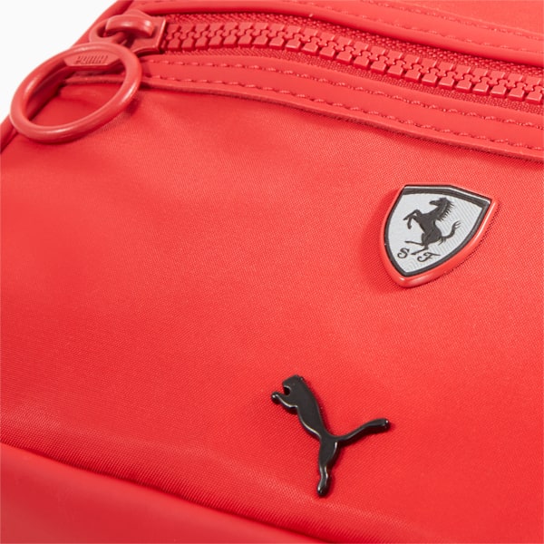 Scuderia Ferrari Style Women's Crossbody Pouch, Rosso Corsa, extralarge-IND