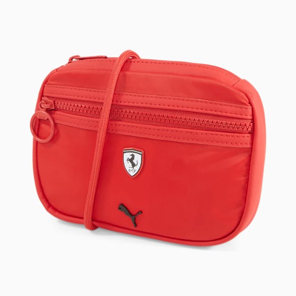 Scuderia Ferrari Style Women's Crossbody Pouch, Rosso Corsa, extralarge-IND