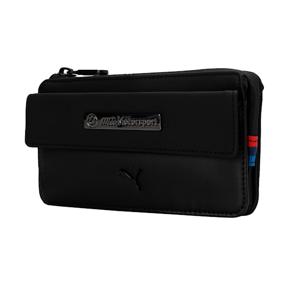 BMW M Motorsport Women's Zip Wallet, Puma Black, extralarge-IND