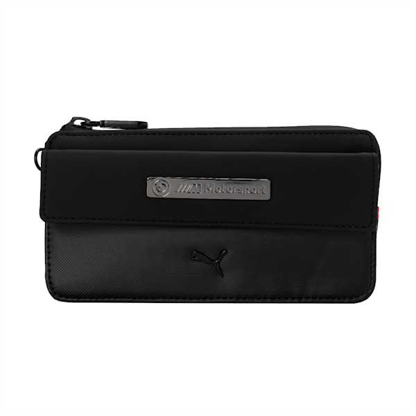 BMW M Motorsport Women's Zip Wallet, Puma Black, extralarge-IND