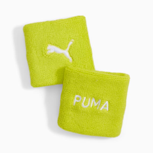 Muñequeras de entrenamiento PUMA Fit, Yellow Burst, extralarge