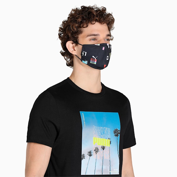 Brand Love Face Mask Pack of 2, PUMA Black-Brand Love Graphic, extralarge-IND