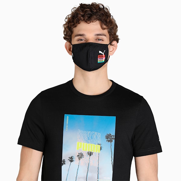 Brand Love Face Mask Pack of 2, PUMA Black-Brand Love Graphic, extralarge-IND