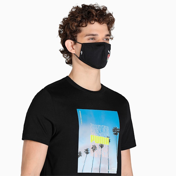 Brand Love Face Mask Pack of 2, PUMA Black-Brand Love Graphic, extralarge-IND