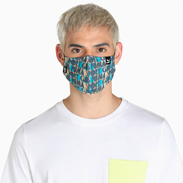 Hill Camp Face Mask Pack of 2, PUMA Black-Porcelain, extralarge-IND
