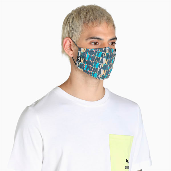Hill Camp Face Mask Pack of 2, PUMA Black-Porcelain, extralarge-IND