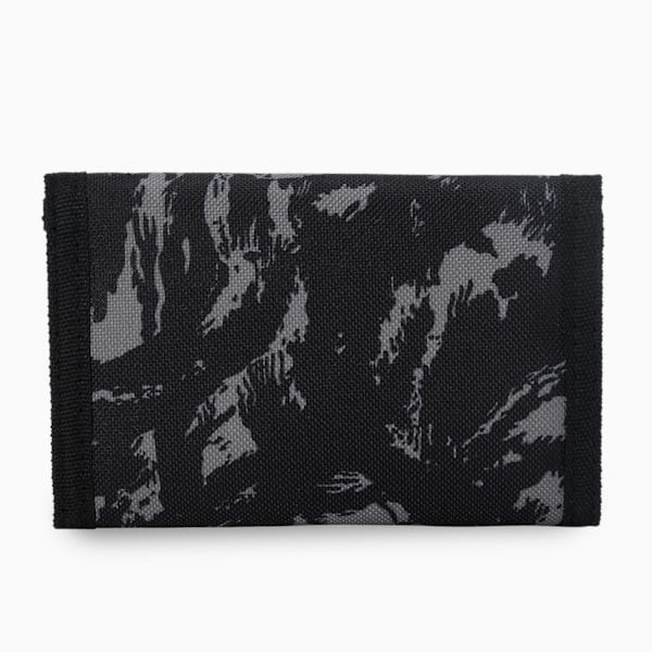 PUMA Phase Printed Wallet, PUMA Black-Concrete Gray AOP, extralarge-IND