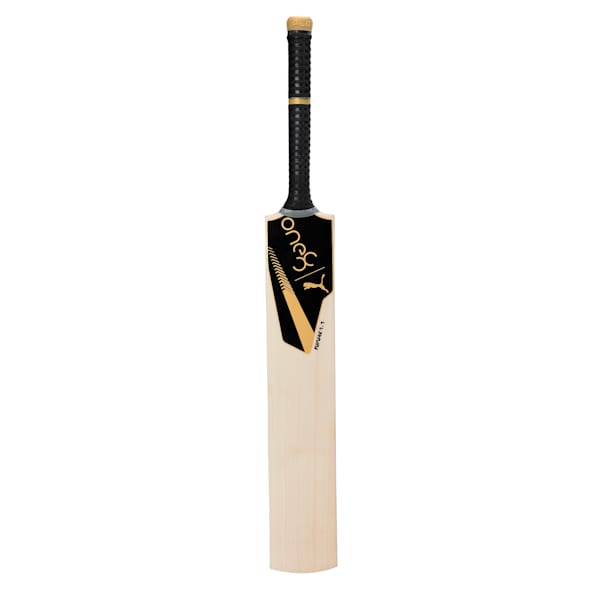 PUMA x one8 JNR 1.1 Cricket Bat, PUMA Black-PUMA Gold, extralarge-IND