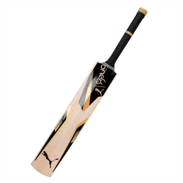 PUMA x one8 JNR 1.1 Cricket Bat, PUMA Black-PUMA Gold, extralarge-IND