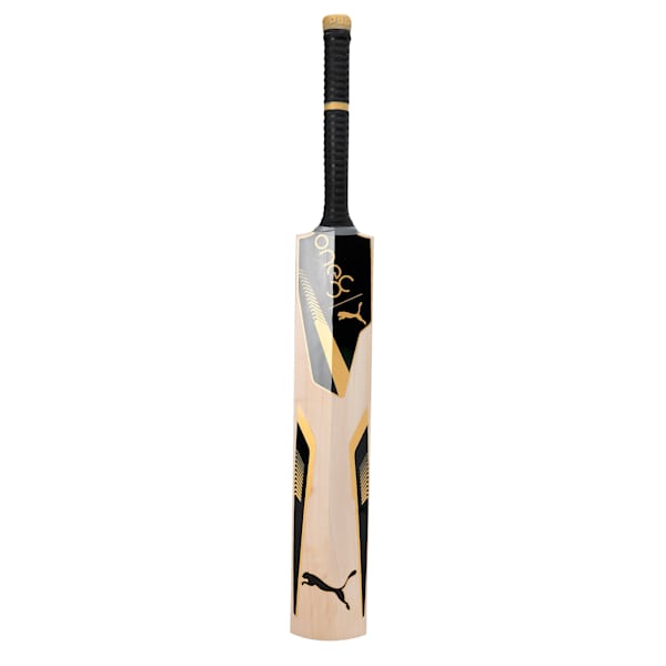 PUMA x one8 JNR 1.1 Cricket Bat, PUMA Black-PUMA Gold, extralarge-IND