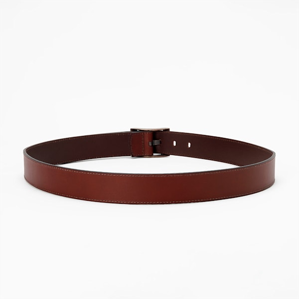 Classic Leather Belt, Chocolate Brown-brass dark, extralarge-IND