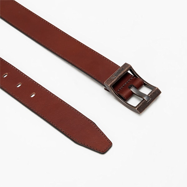 Classic Leather Belt, Chocolate Brown-brass dark, extralarge-IND