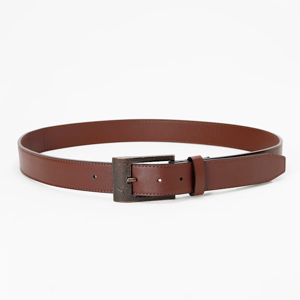 PUMA Stylised Belt, Chestnut Brown-Brass Dark, extralarge-IND
