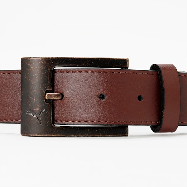 PUMA Stylised Belt, Chestnut Brown-Brass Dark, extralarge-IND