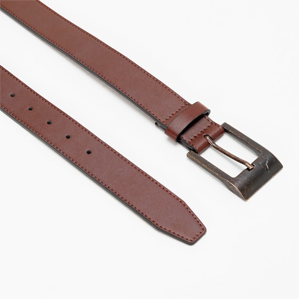 PUMA Stylised Belt, Chestnut Brown-Brass Dark, extralarge-IND