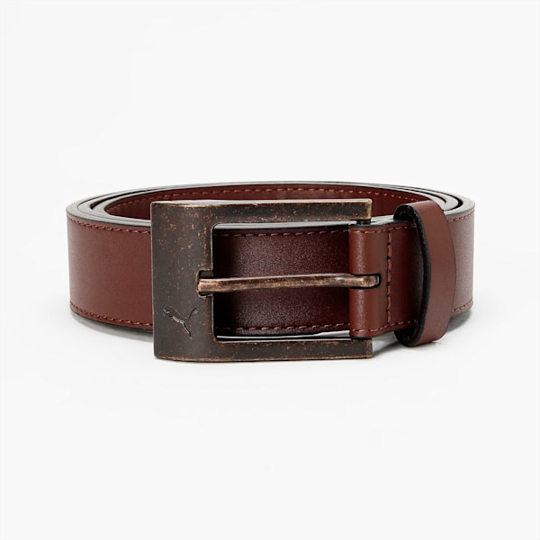 PUMA Stylised Belt, Chestnut Brown-Brass Dark, extralarge-IND