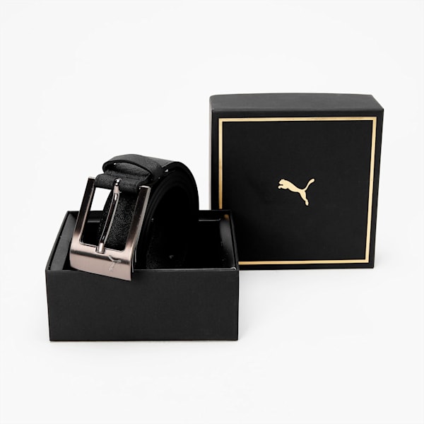 Stylised Belt, PUMA Black-Brush Gunmetal, extralarge-IND