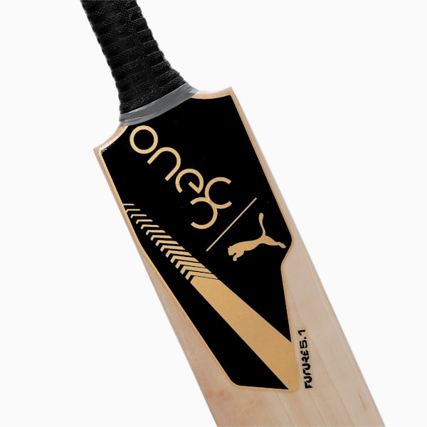 PUMA one8 5.1 English Willow Cricket Bat, PUMA Black-PUMA Gold, extralarge-IND