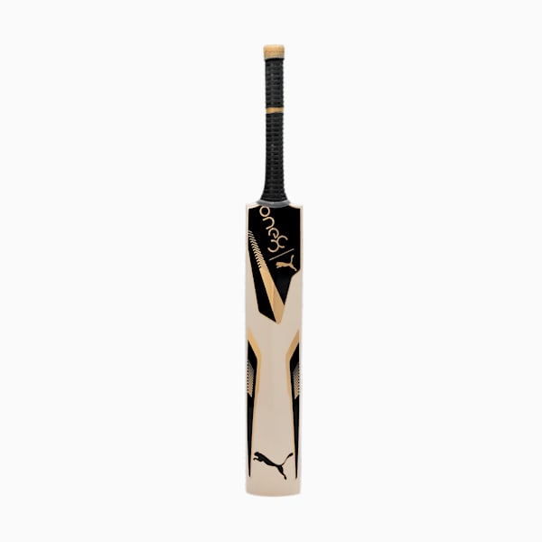 PUMA x one8 8.1 English Willow Cricket Bat, PUMA Black-PUMA Gold, extralarge-IND