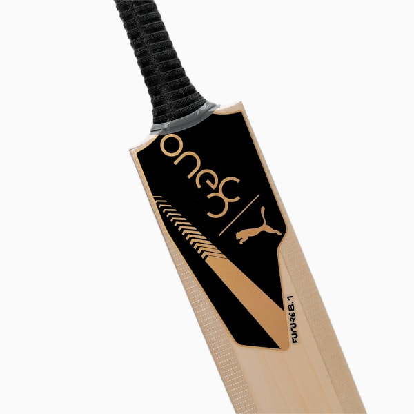 PUMA x one8 8.1 English Willow Cricket Bat, PUMA Black-PUMA Gold, extralarge-IND