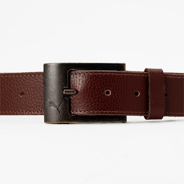 Stylised Leather Belt, Tan, extralarge-IND