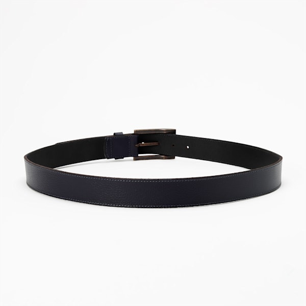 Stylised Leather Belt, PUMA Navy, extralarge-IND