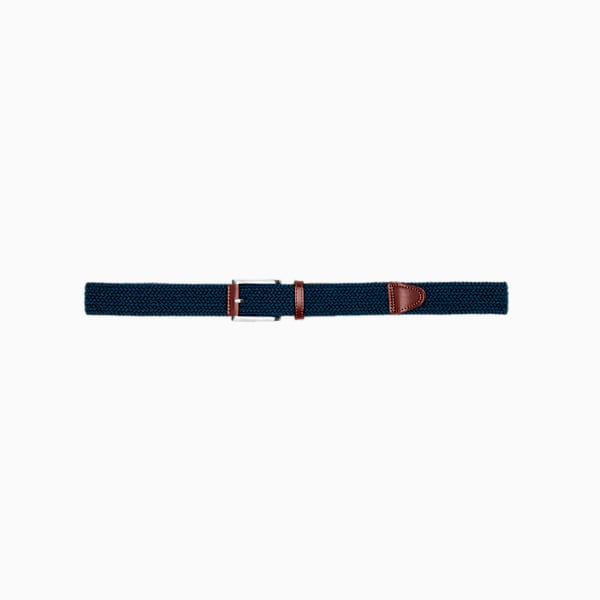 Braided Weave Men's Golf Belt, Deep Navy, extralarge-GBR