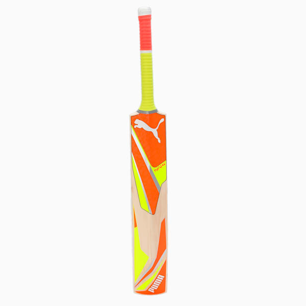 Future 5.1 English Willow Cricket Bat, Fast Yellow-Ultra Orange, extralarge-IND