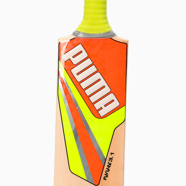 Future 3.1 English Willow Cricket Bat, Fast Yellow-Ultra Orange, extralarge-IND