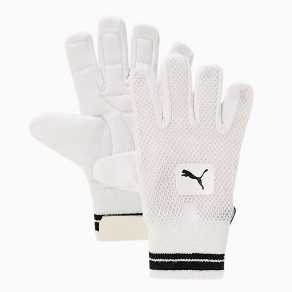 PUMA Future 3 Cricket Wicket Keeping Inner Gloves, PUMA White, extralarge-IND