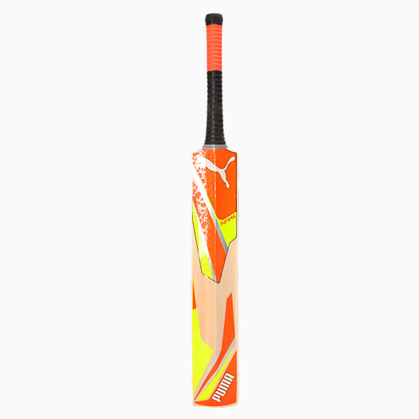 Future 1.1 Kashmir Willow Cricket Bat, Fast Yellow-Ultra Orange, extralarge-IND