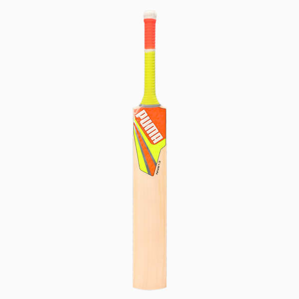 Future 1.3 English Willow Cricket Bat, Fast Yellow-Ultra Orange, extralarge-IND