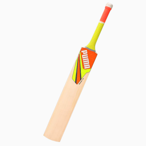 Future 1.3 English Willow Cricket Bat, Fast Yellow-Ultra Orange, extralarge-IND