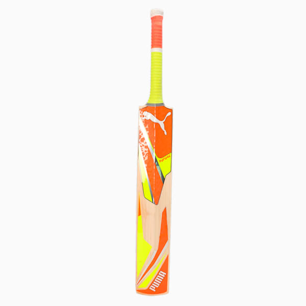 Future 2.0 English Willow Cricket Bat, Fast Yellow-Ultra Orange, extralarge-IND