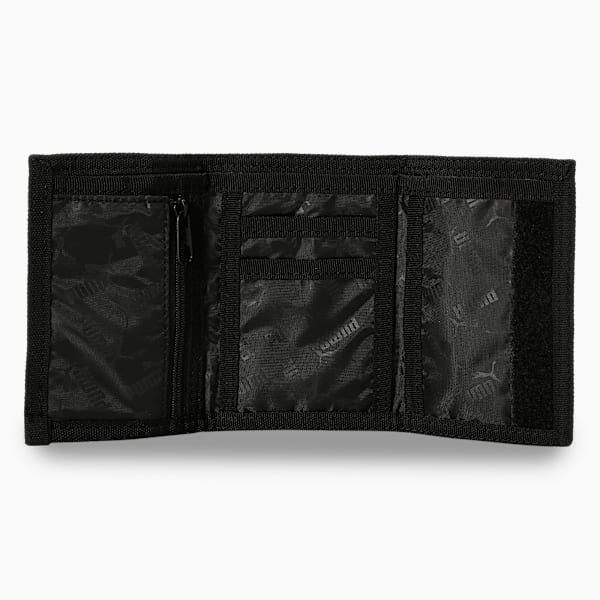 Phase All-Over Print Wallet, PUMA Black-Puma Logo-AOP, extralarge-IND