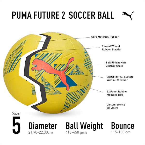 Future 2 Football, Yellow Alert-PUMA Team Royal-Ultra Orange, extralarge-IND