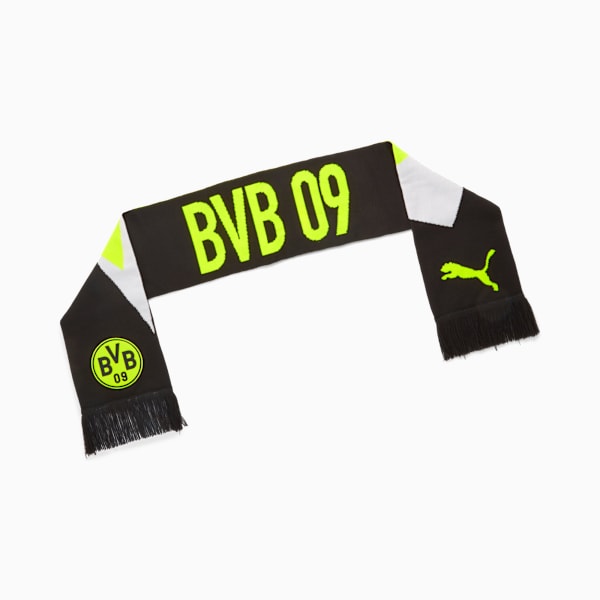 Borussia Dortmund Essentials Scarf, PUMA Black-Yellow Alert, extralarge
