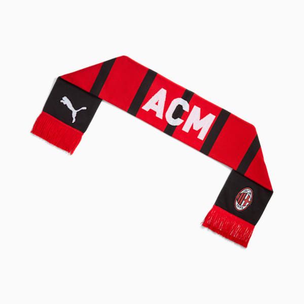 AC Milan Essentials Scarf, For All Time Red-PUMA White, extralarge