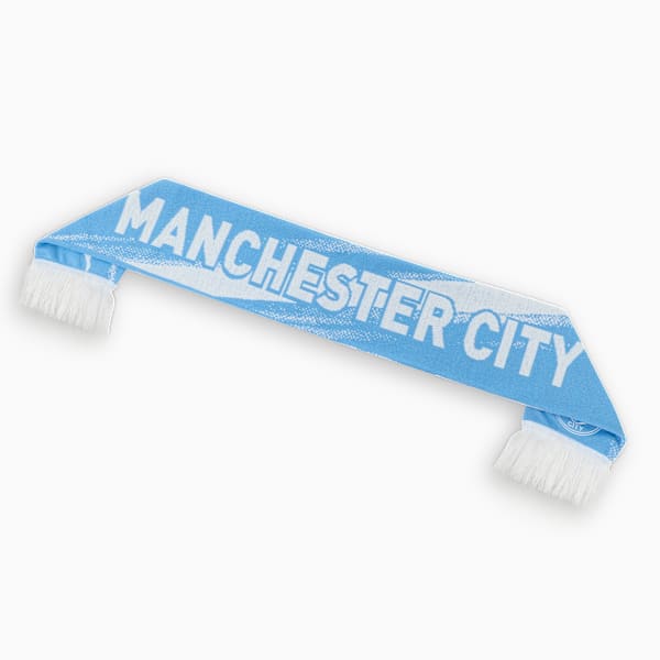 Manchester City FC Essential Embroidered Scarf, Team Light Blue-PUMA White, extralarge-IND
