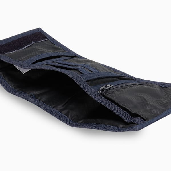Phase Printed Tri-Fold Wallet, PUMA Navy-Flower AOP, extralarge-IND