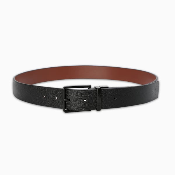 KNIT Leather Belt, PUMA Black-Tan, extralarge-IND