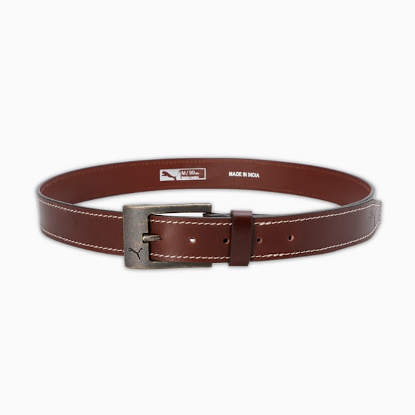 ULTIMO Leather Belt, Chocolate, extralarge-IND
