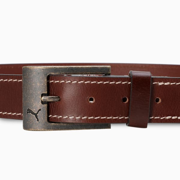ULTIMO Leather Belt, Chocolate, extralarge-IND