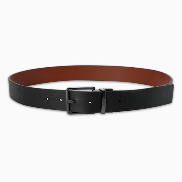 KIEV Leather Belt, PUMA Black-Tan, extralarge-IND