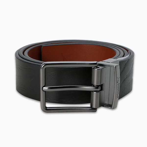 KIEV Leather Belt, PUMA Black-Tan, extralarge-IND