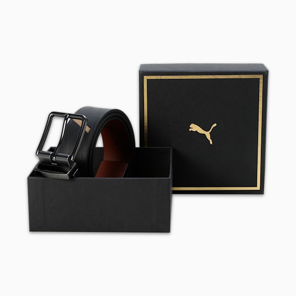 KIEV Leather Belt, PUMA Black-Tan, extralarge-IND