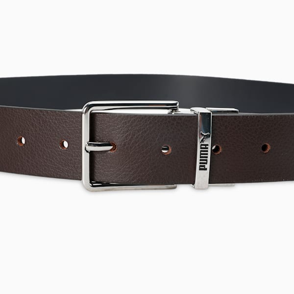 SEOUL Reversible Leather Belt, Chocolate-PUMA Navy, extralarge-IND