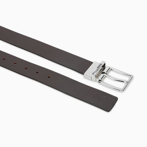 SEOUL Reversible Leather Belt, Chocolate-PUMA Navy, extralarge-IND
