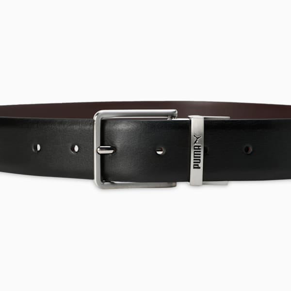 LISBON Reversible Leather Belt, PUMA Black-Chocolate, extralarge-IND